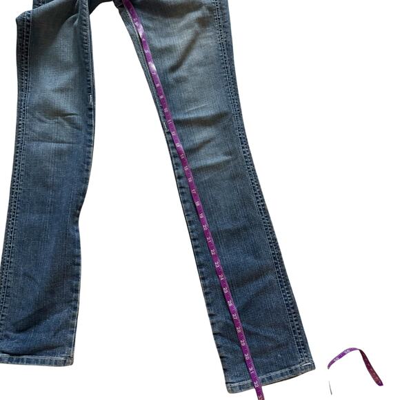 Tag Vintage Low Rise Straight Jeans Women's sz. 25 0 Blue Y2K 90s Retro - Picture 11 of 16